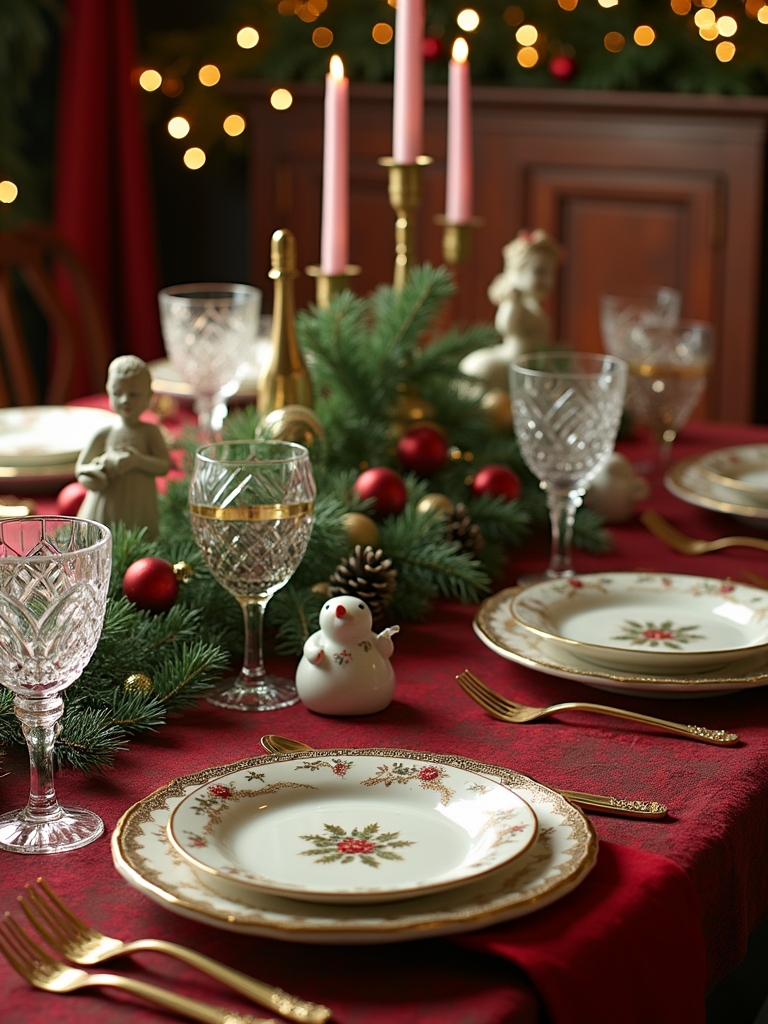 vintage tableware for gatherings