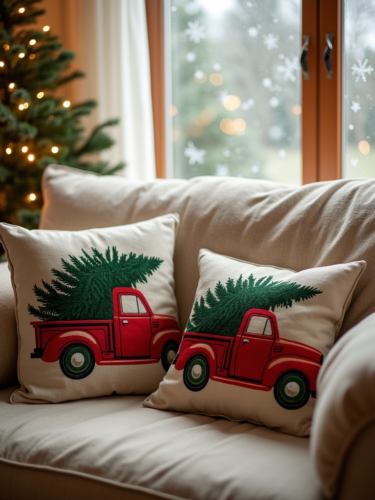 vintage truck christmas charm