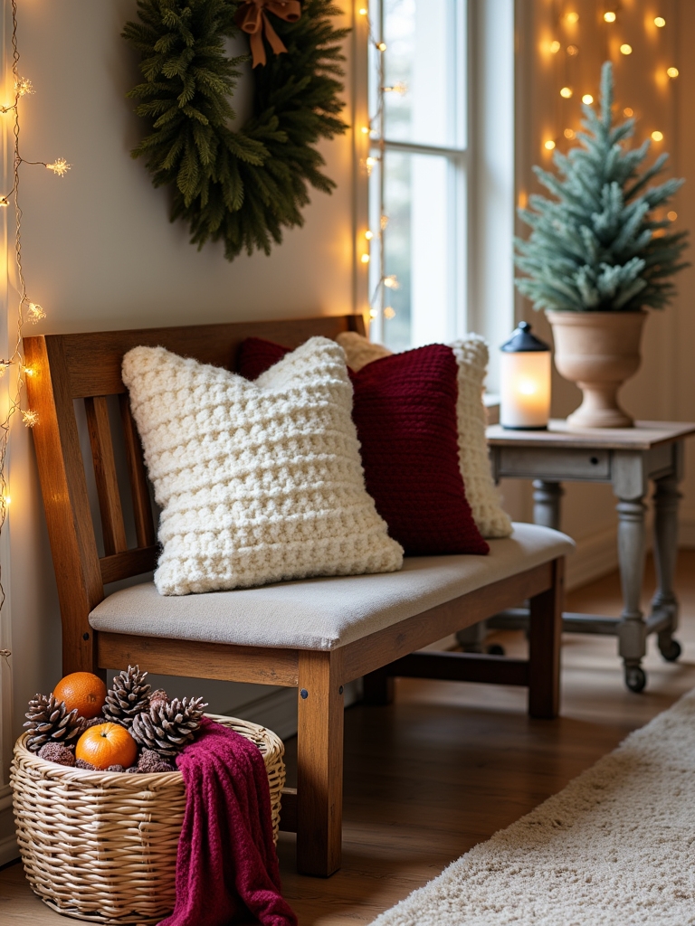 warm and organized entryway