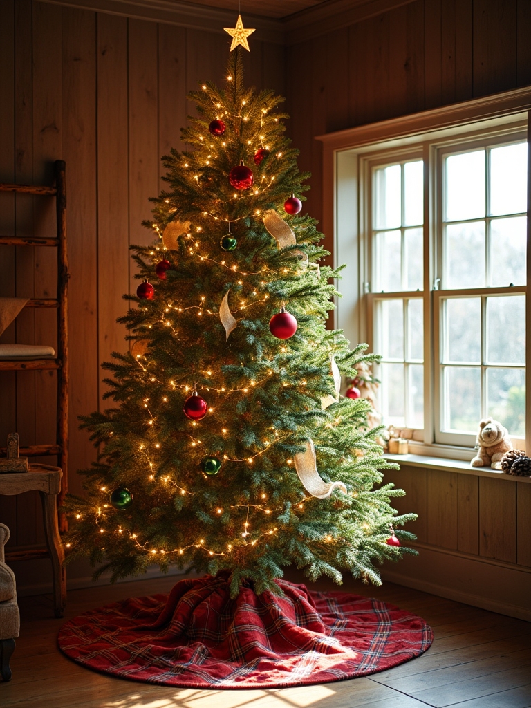 warm inviting christmas display