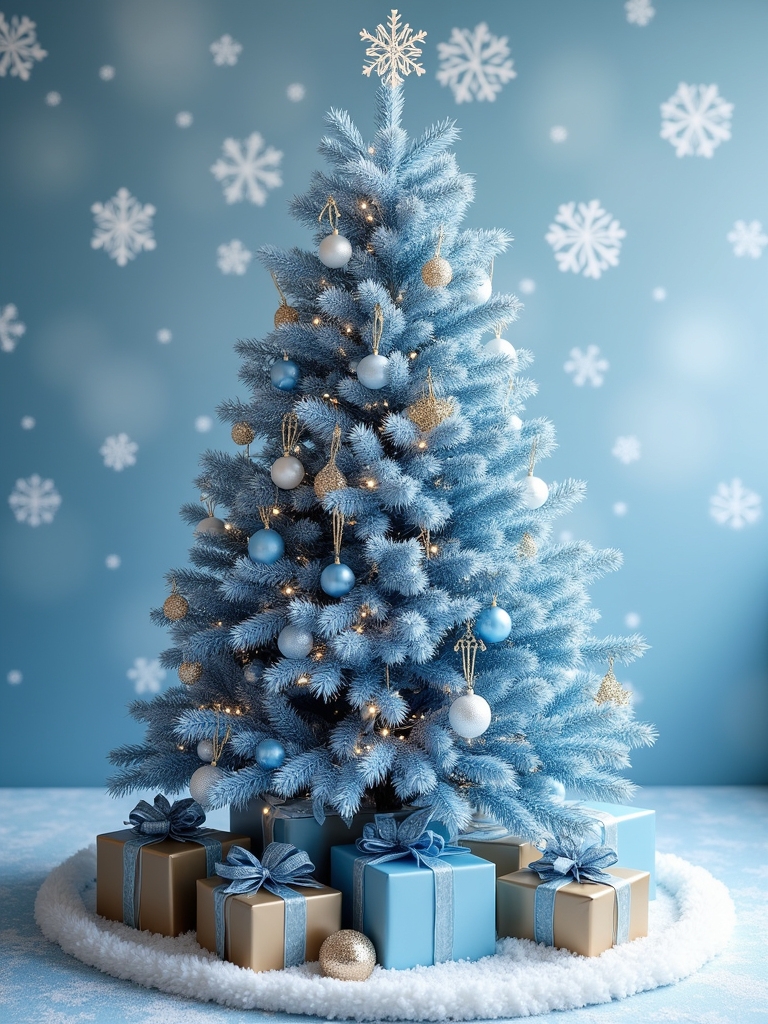 whimsical blue gold decor