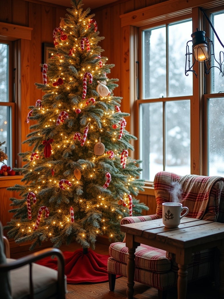 whimsical candy cane decor