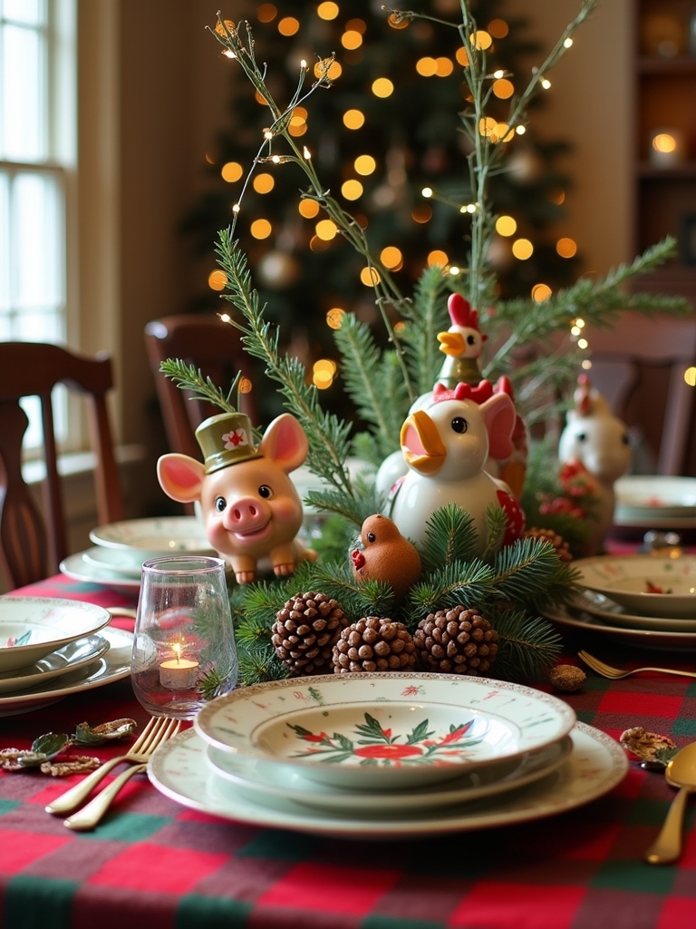 whimsical farm animal figurines