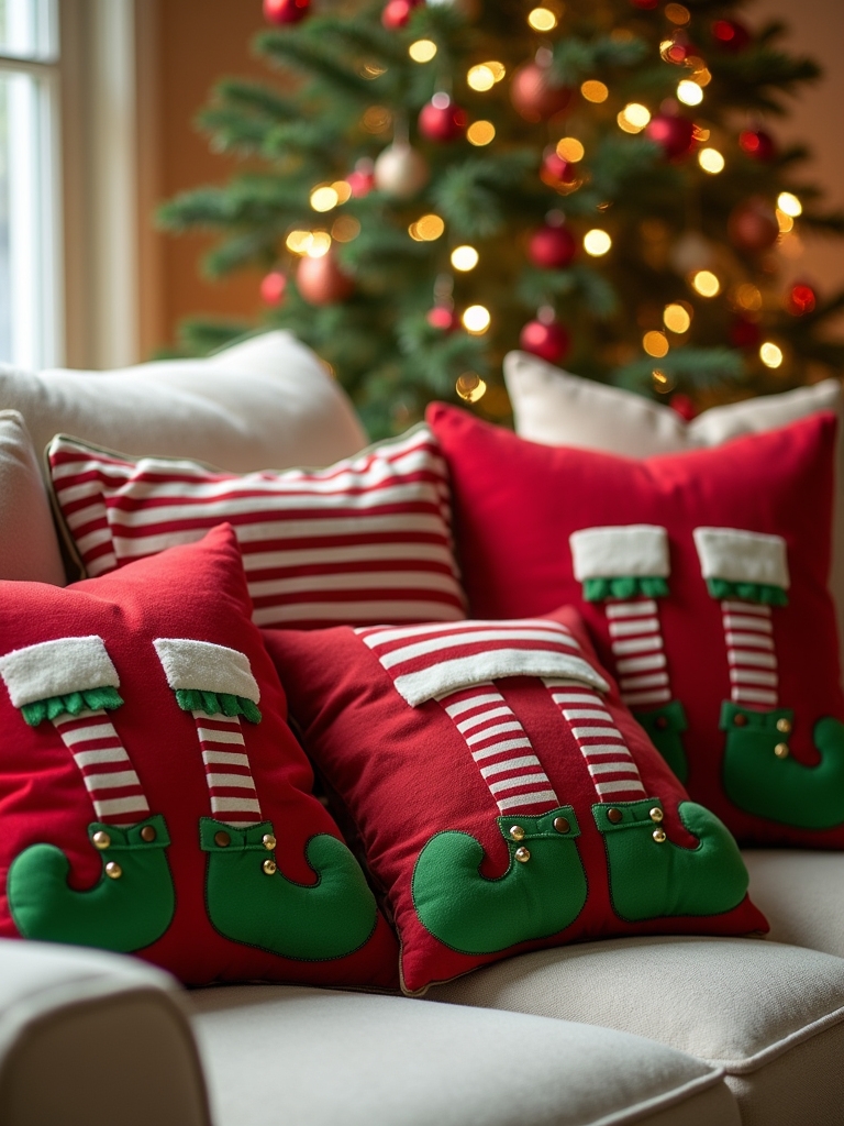 whimsical holiday elf decor