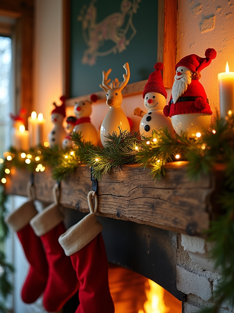whimsical holiday mantel d cor