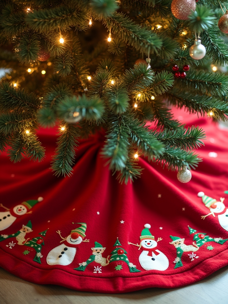 whimsical holiday tree skirt