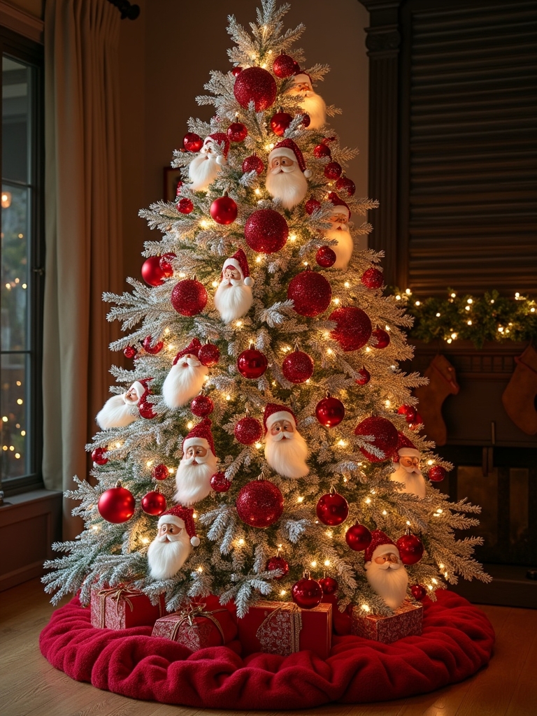 whimsical santa tree decorations