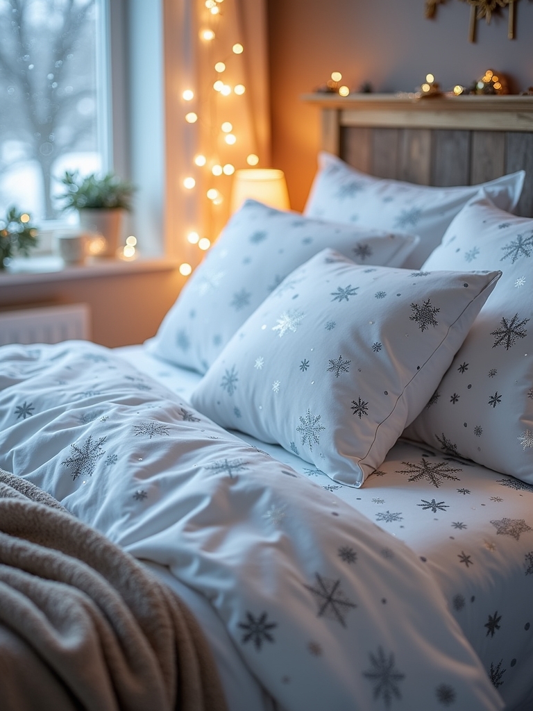 whimsical winter bedding luxury