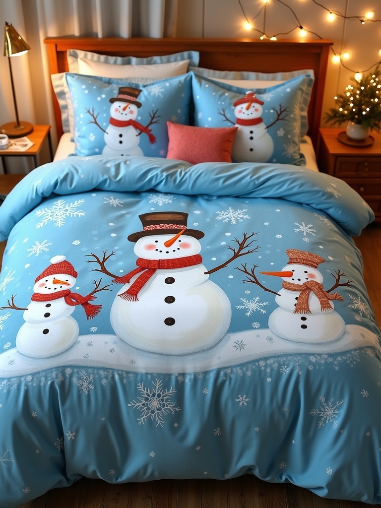 whimsical winter bedroom decor