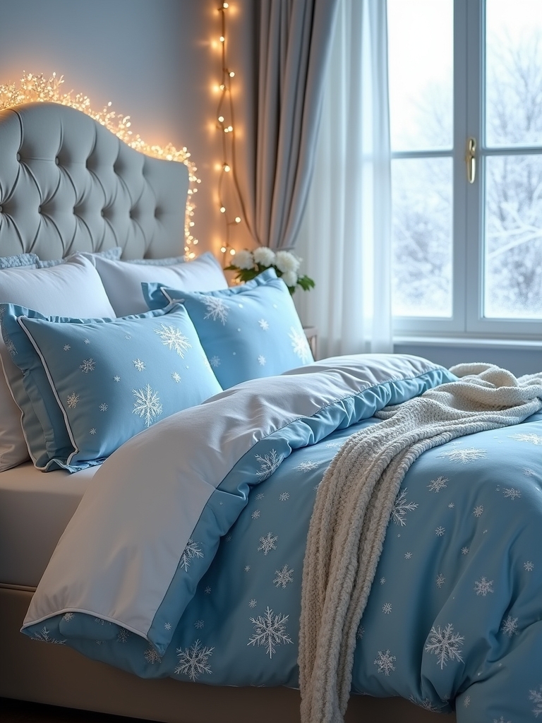 whimsical winter decor comforter