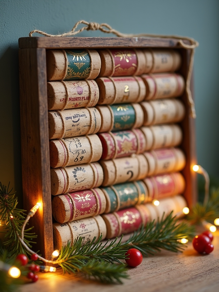 wine cork advent countdown