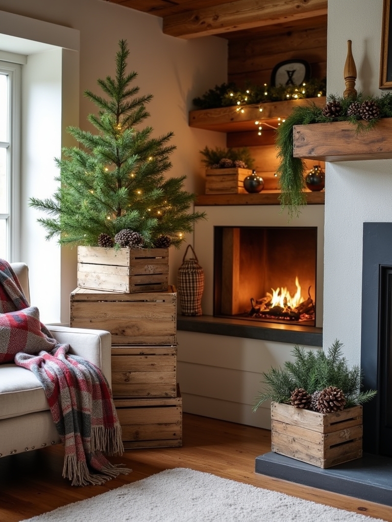 wooden crates for decor