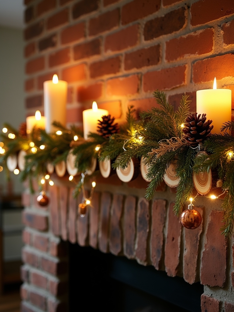 wooden garland holiday decor