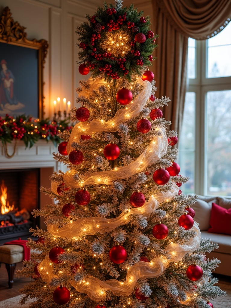wreaths enhance christmas trees