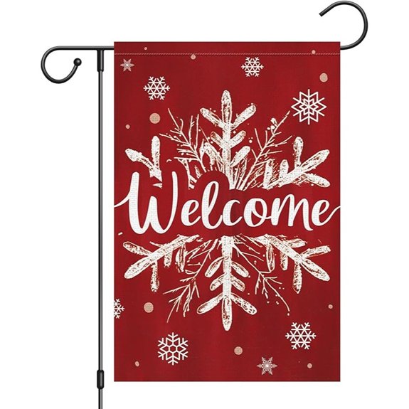 Heyfibro Christmas Winter Garden Flag 12x18 Inch