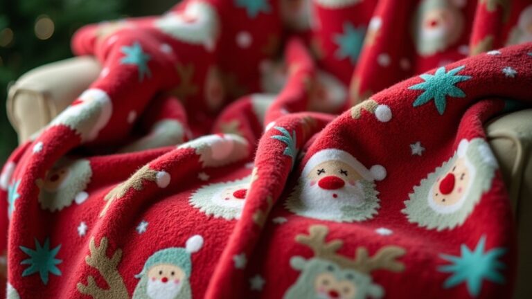 cozy christmas fleece blankets