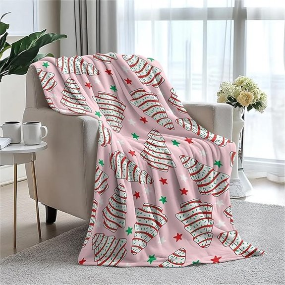 Christmas Tree Throw Blanket - Fuzzy Warm Holiday Decor