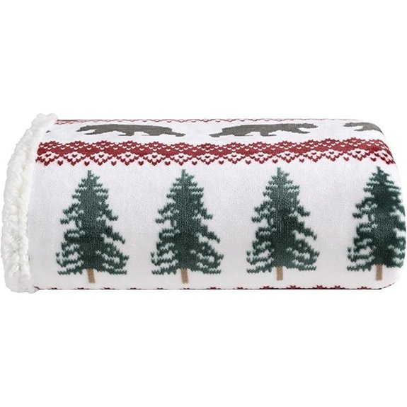 Eddie Bauer Fleece & Sherpa Throw Blanket