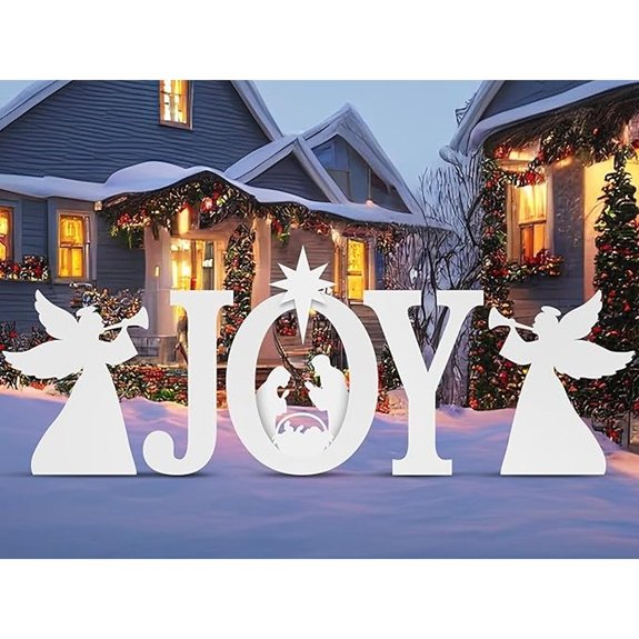 Joy Nativity & Angels Outdoor Yard Decor