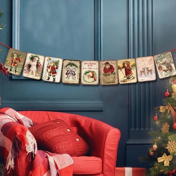 Merry Christmas Banner for Indoor Outdoor Decorations