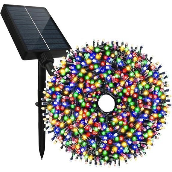 Tcamp 164Ft 500 LED Solar Christmas Lights (Multi-Color)