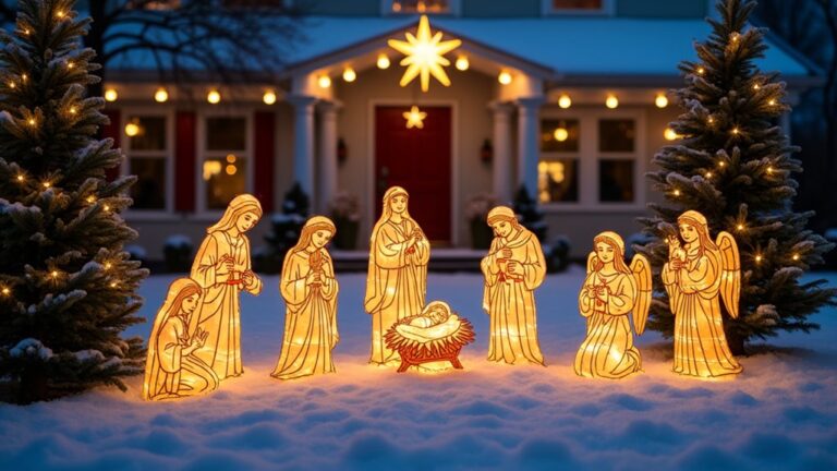 outdoor christmas nativity decorations