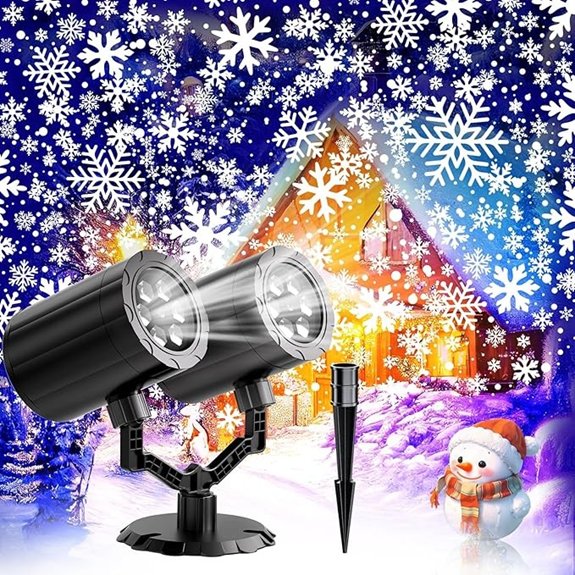Christmas Snowflake Projector Lights for Outdoor Decor