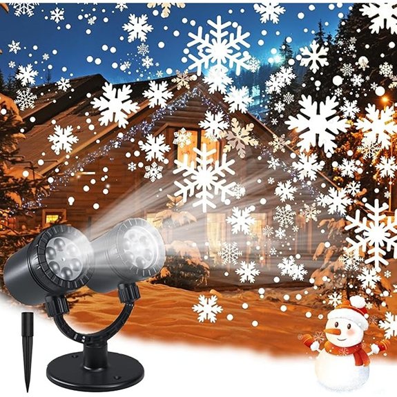Christmas Snowflake Projection Lights Waterproof Outdoor LED