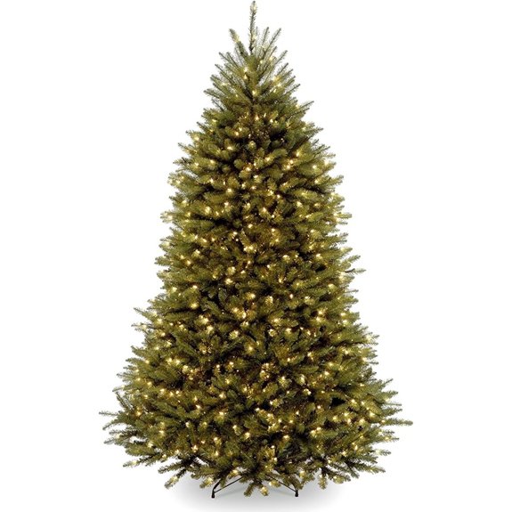 National Tree 6ft Pre-Lit Dunhill Fir Artificial Christmas Tree