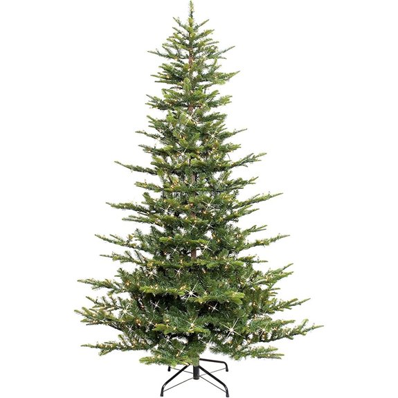 Puleo 7.5ft Pre-Lit Aspen Fir Artificial Christmas Tree