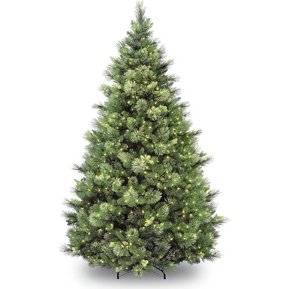 Pre-Lit 6.5 ft Carolina Pine Artificial Christmas Tree