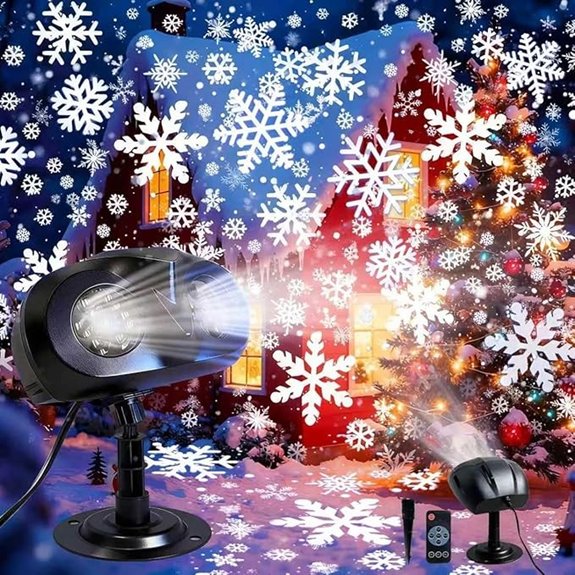 Christmas Snowflake Projector Lights with Remote