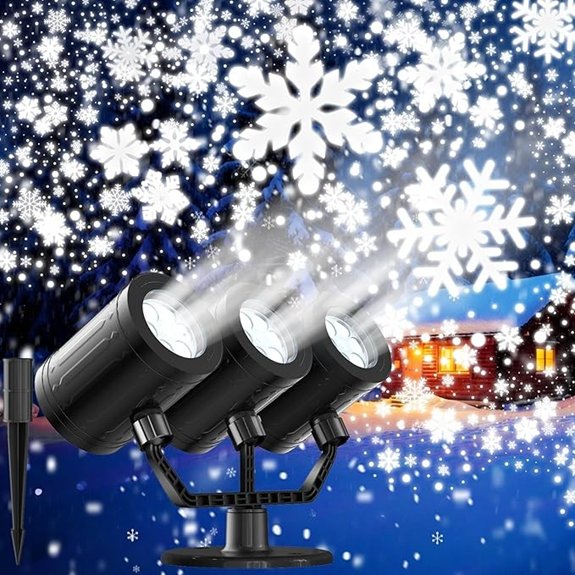 Snowflake Christmas Outdoor Projector with Timer