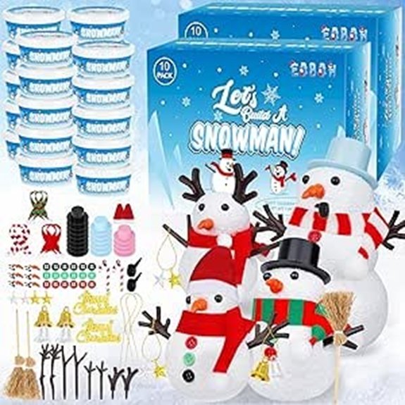 20 Pack Snowman DIY Craft Kit for Kids