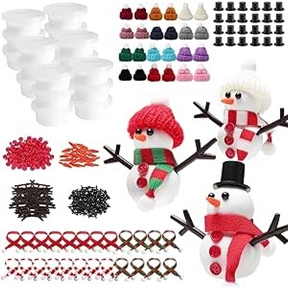 Cosweet 24 Pack Snowman Craft Kit for Kids