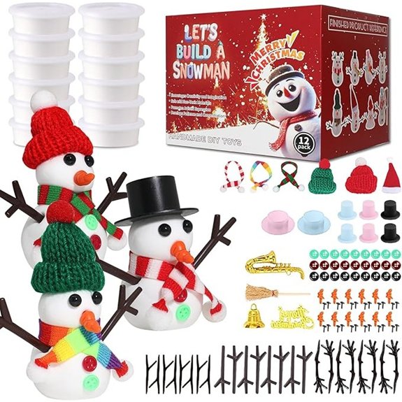 Build a Snowman Kit for Kids Christmas Crafts