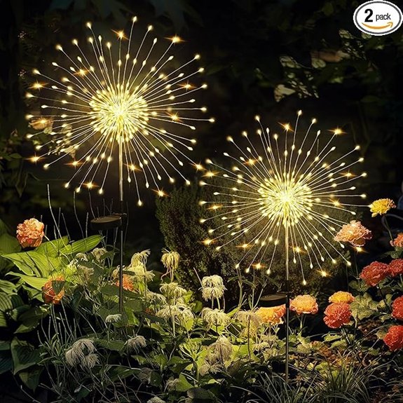 GIGALUMI Solar Garden Lights 2-Pack Warm White