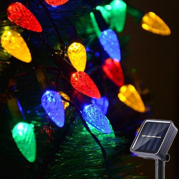 Solar C6 Strawberry LED String Lights with 8 Modes