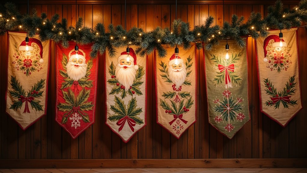 vintage christmas banner ideas