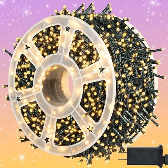 Kemooie 500 LED Christmas Lights Waterproof 8 Modes