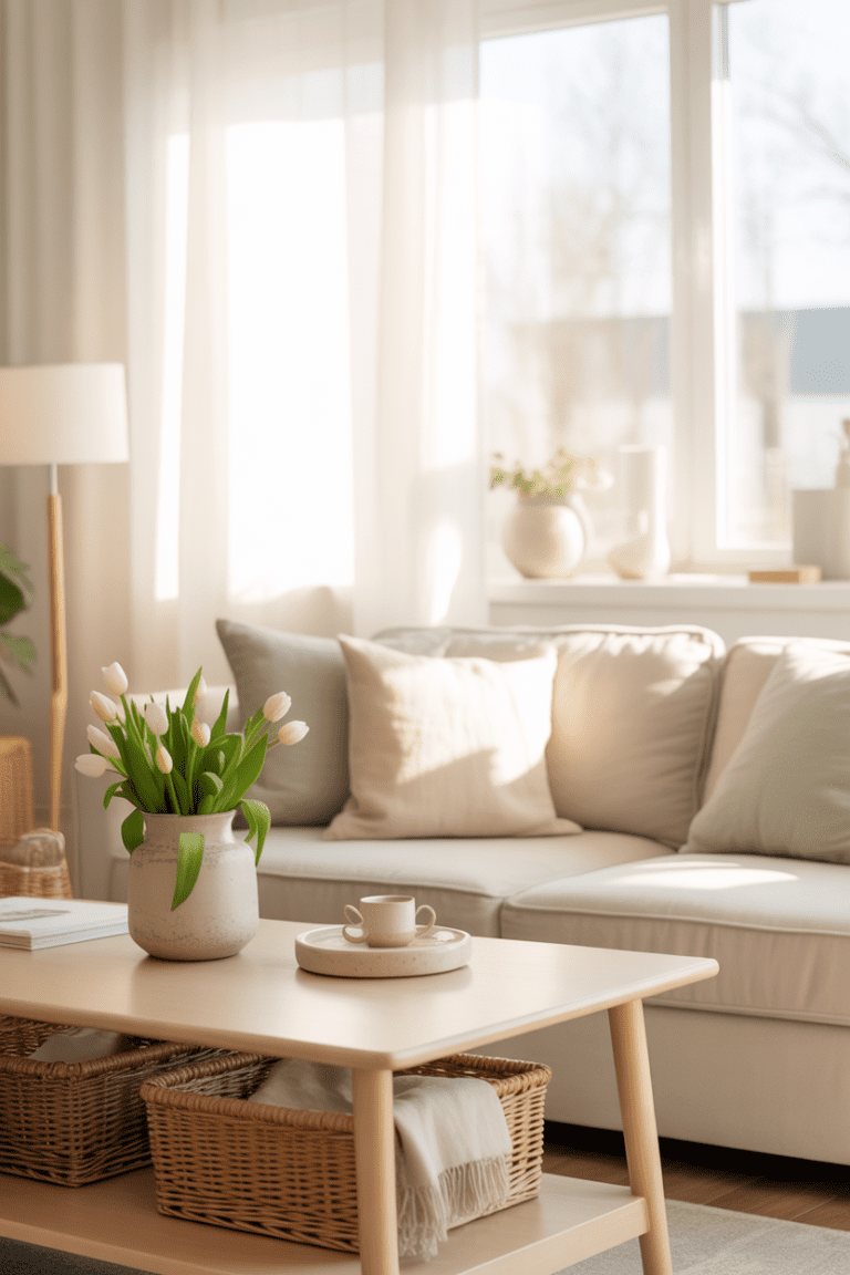 17 Spring Living Room Decor Ideas Under $50 That Feel Fresh & Light