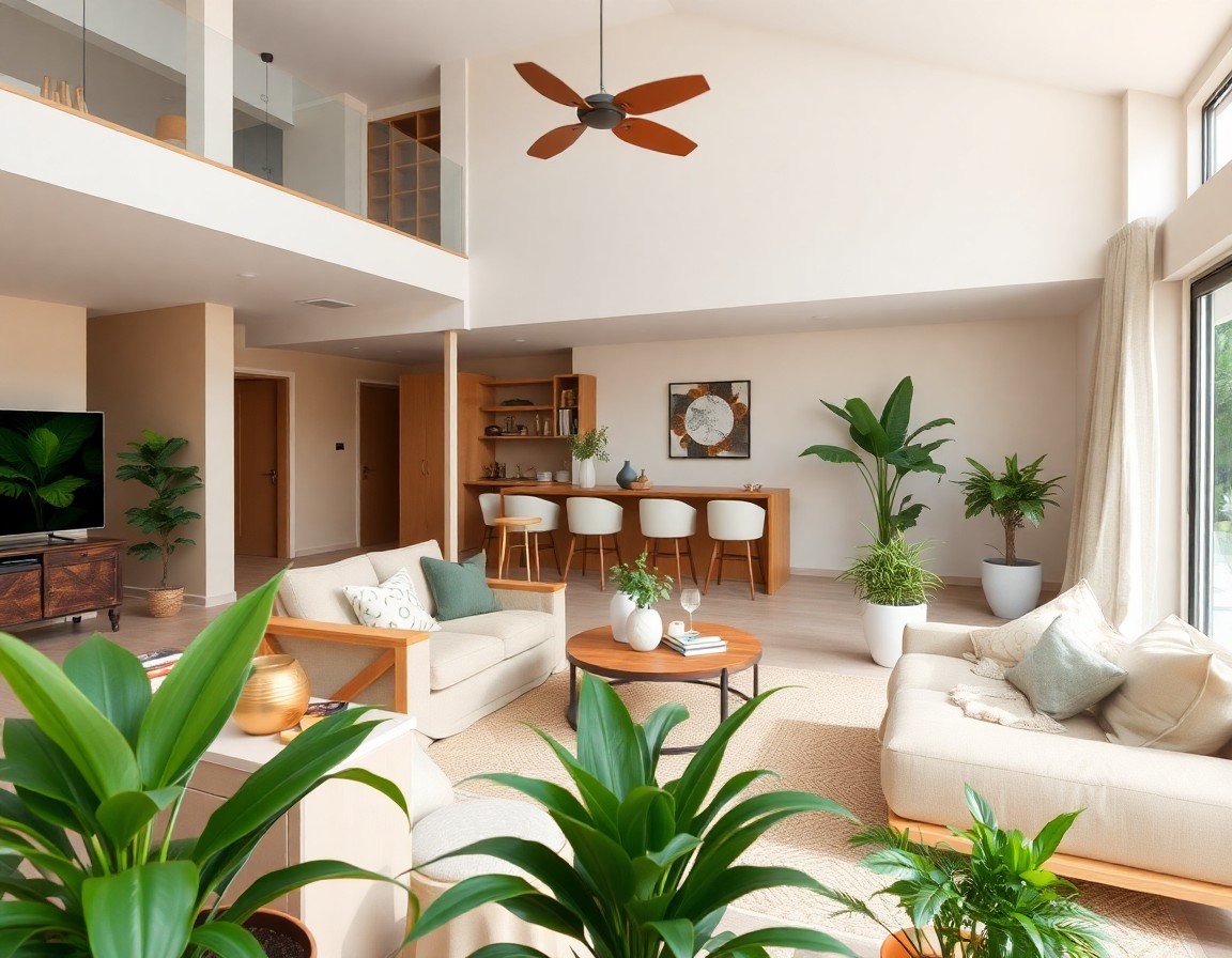 Stylish and cohesive living room decor